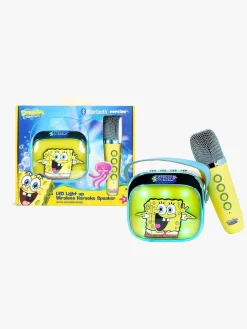 Elektronik & Media-OTLTechnologies SvampeBob Firkant Popsing Karaokesæt med LED-lys Gul
