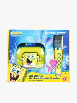 Elektronik & Media-OTLTechnologies SvampeBob Firkant Popsing Karaokesæt med LED-lys Gul
