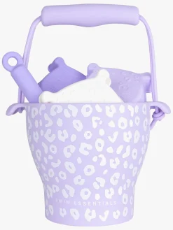 Udelegetøj-SwimEssentials Swim Essentials Strandsæt 4 Dele, Purple Leopard