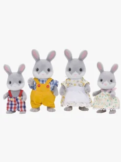 Legetøjsfigurer-SylvanianFamilies Sylvanian Families Figursæt Familien Bomuldskanin Grå/Hvid