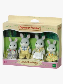 Legetøjsfigurer-SylvanianFamilies Sylvanian Families Figursæt Familien Bomuldskanin Grå/Hvid