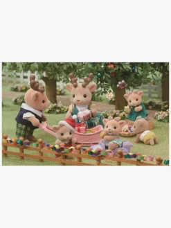 Dukker & Bamser-SylvanianFamilies Sylvanian Families Figursæt Rensdyrfamilie Flerfarvet
