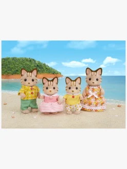 Dukker & Bamser-SylvanianFamilies Sylvanian Families Figursæt Den Stribede Kattefamilie Flerfarvet