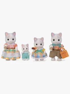 Dukker & Bamser-SylvanianFamilies Sylvanian Families Figursæt Familien Lattekat Flerfarvet
