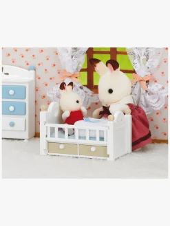 Dukker & Bamser-SylvanianFamilies Sylvanian Families Figursæt Chokoladekaninbaby med Seng