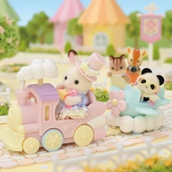 Dukker & Bamser-SylvanianFamilies Sylvanian Families Legesæt Forlystelsespark Flyvemaskine & Tog