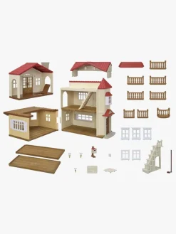 Dukker & Bamser-SylvanianFamilies Sylvanian Families Red Roof Country Home Dukkehus Hemmeligt Legeværelse På Loftet