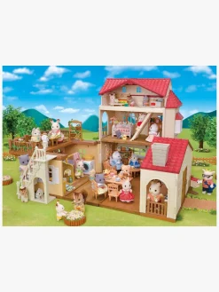 Dukker & Bamser-SylvanianFamilies Sylvanian Families Red Roof Country Home Dukkehus Hemmeligt Legeværelse På Loftet