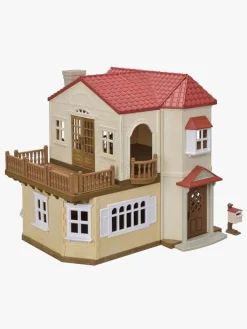 Dukker & Bamser-SylvanianFamilies Sylvanian Families Red Roof Country Home Dukkehus Hemmeligt Legeværelse På Loftet