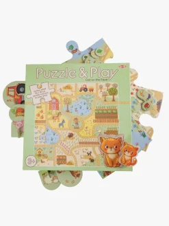 Spil & Puslespil-Tactic My First Puslespil & Play Cat on the Farm
