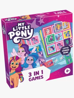 Spil & Puslespil-Tactic My Little Ponny Spil 3-i-1