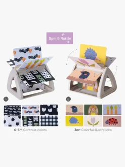 Babylegetøj-TAFToys TAF Toys  Tummy Time Spinning Aktivitetslegetøj Bog