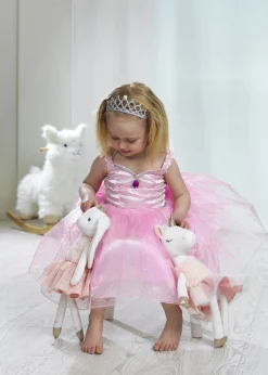 Dukker & Bamser-Teddykompaniet Ballerina Enhjørningen Ella 40 cm Hvid/Lyserød