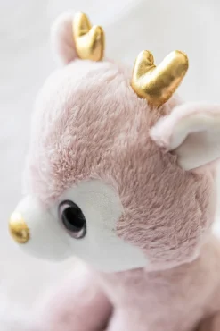 Dukker & Bamser-Teddykompaniet Bamse 30 cm Dådyr Ronja, Pink Lyserød