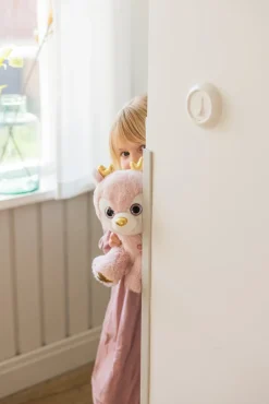 Dukker & Bamser-Teddykompaniet Bamse 30 cm Dådyr Ronja, Pink Lyserød