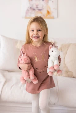 Dukker & Bamser-Teddykompaniet Bamse Enhjørning 25 cm, Hvid