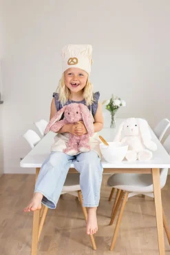 Dukker & Bamser-Teddykompaniet Bamse Kanin Linnea 30 cm, Creme Hvid