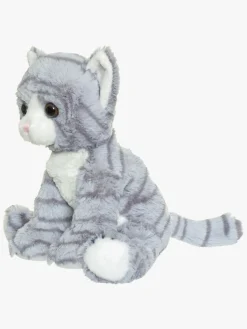 Dukker & Bamser-Teddykompaniet Bamse Kattevenner Mio 23 cm, Gråstribet Grå/Hvid