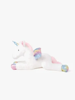 Dukker & Bamser-Teddykompaniet Bamse Liggende Enhjørning, Regnbuefarvet