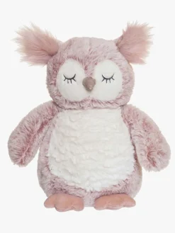 Dukker & Bamser-Teddykompaniet Bamse Ugle Tove 25 Cm, Lyserød Lyserød/Hvid