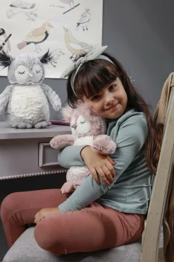 Dukker & Bamser-Teddykompaniet Bamse Ugle Uve 25 Cm, Grå Grå/Hvid