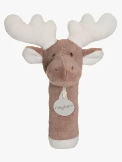 Babylegetøj-Teddykompaniet Diinglisar  Elg Rangle, Brown