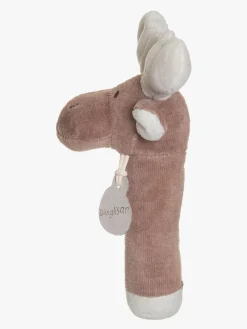 Babylegetøj-Teddykompaniet Diinglisar  Elg Rangle, Brown