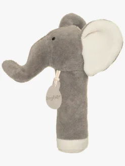 Babylegetøj-Teddykompaniet Diinglisar  Elefant Rangle, Grey