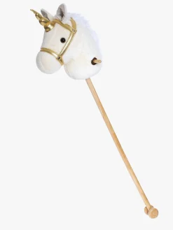 Dukker & Bamser-Teddykompaniet Kæphest Enhjørning 100 cm, Hvid