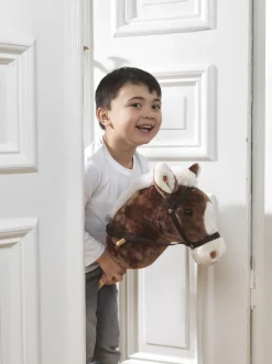 Dukker & Bamser-Teddykompaniet Kæphest m. Lyd 100 cm Brun