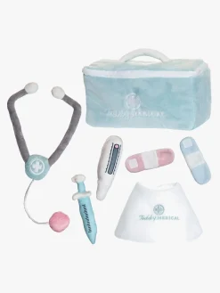 Rolleleg|Dukker & Bamser-Teddykompaniet Soft Lægetaske 6 Dele Blå/Flerfarvet