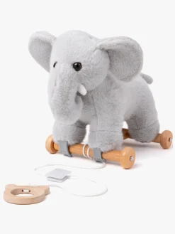 Babylegetøj-Teddykompaniet Trækdyr Elefant Grå