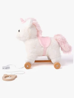 Babylegetøj-Teddykompaniet Trækdyr Enhjørning Hvid
