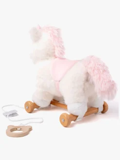 Babylegetøj-Teddykompaniet Trækdyr Enhjørning Hvid