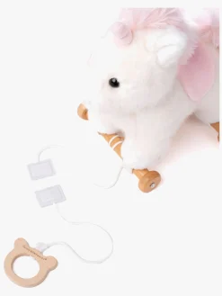 Babylegetøj-Teddykompaniet Trækdyr Enhjørning Hvid