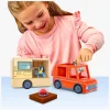 Legetøjsbiler & -Fartøjer-TileTown Tile Town Bluey Magnetisk Byggesæt Campingvognssæt