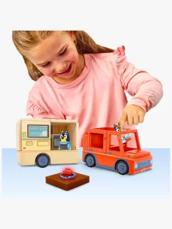 Legetøjsbiler & -Fartøjer-TileTown Tile Town Bluey Magnetisk Byggesæt Campingvognssæt