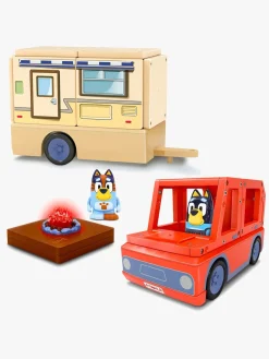 Legetøjsbiler & -Fartøjer-TileTown Tile Town Bluey Magnetisk Byggesæt Campingvognssæt