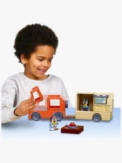 Legetøjsbiler & -Fartøjer-TileTown Tile Town Bluey Magnetisk Byggesæt Campingvognssæt