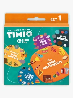 Lærerig Leg-TIMIO Skivepakke 1, Farver Krop & Musik 5-i-1 Flerfarvet