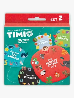 Lærerig Leg-TIMIO Skivepakke 2, Tal Former & Frugter 5-i-1 Flerfarvet