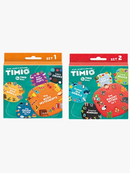 Lærerig Leg-TIMIO Skivepakke 5-i-1 Tal & Farver 2-pak