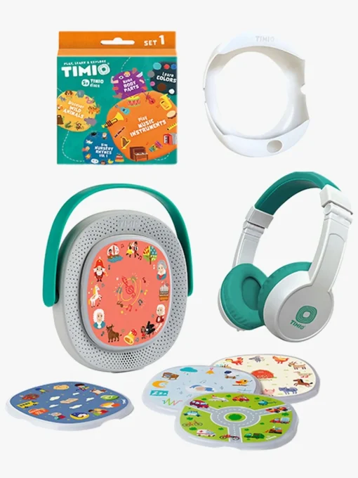 Lærerig Leg-TIMIO Tilbehør og Skivepakke, Farver, Dyr, Kropsdele & Instrument