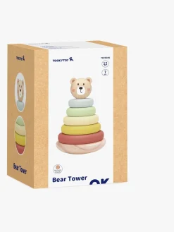 Legetøj Til Børn På 0-10 År|Babylegetøj-TookyToy Tooky Toy Bjørn Stabeltårn, Multifarvet Flerfarvet