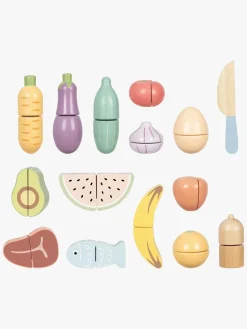 Rolleleg-TookyToy Tooky Toy Cutting Spisesæt, Grøn Flerfarvet