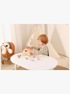 Trælegetøj-TookyToy Tooky Toy Farm House Puttekasse