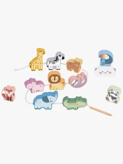 Babylegetøj-TookyToy Tooky Toy Lacing Animals Aktivitetslegetøj