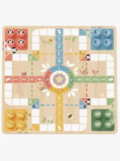 Spil & Puslespil-TookyToy Tooky Toy Ludo Brætspil 2-i-1