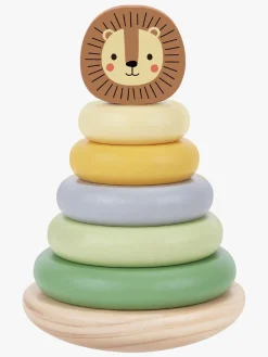 Babylegetøj-TookyToy Tooky Toy Løve Stabeltårn, Multifarvet Flerfarvet