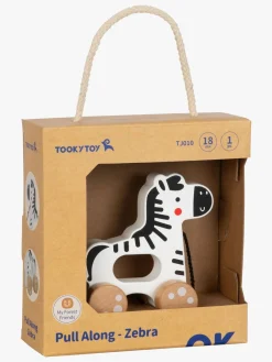 Trælegetøj-TookyToy Tooky Toy Træklegetøj Zebra Flerfarvet